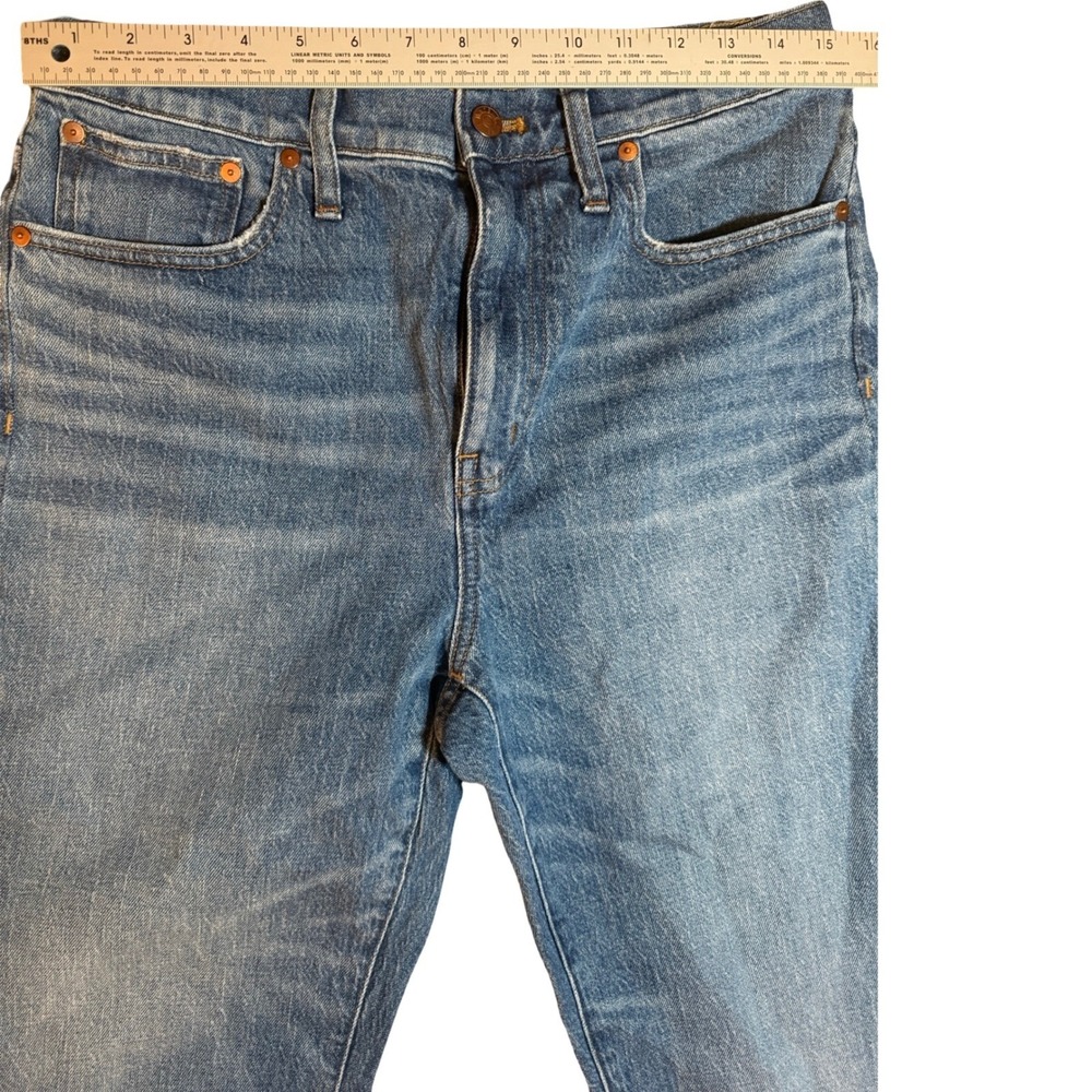 Madewell Womens High-Rise Slim Boyjean Blue Denim Stretch Jeans Size 29 - Picture 2 of 11